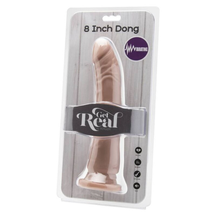 GET REAL - PELE VIBRANTE DONG 20.5 CM