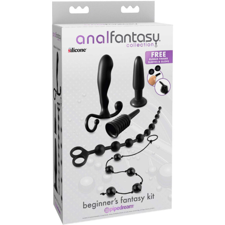 ANAL FANTASY ELITE COLLECTION - KIT ANAL FANTASY PARA INICIANTES PRETO