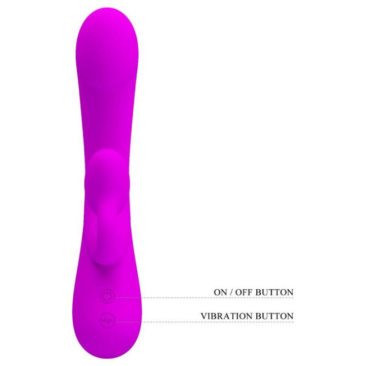 PRETTY LOVE - SINCERO VIBRADOR E SUCÇÃO CLITÓRICA DE SILICONE ROXO