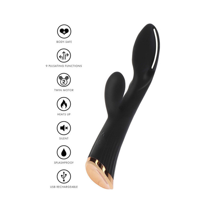 TOYJOY - VIBRADOR ESTIMULADOR DE CLITÓRIS EXTRA INTENSO IVY CASSIA PRETO