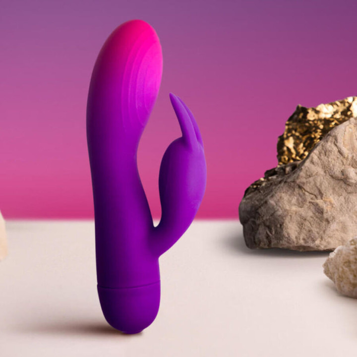 ROCKS-OFF - VIBRADOR GLO-GIRL PURPLE RABBIT
