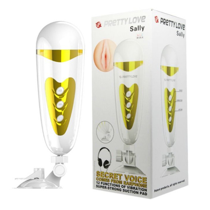 PRETTY LOVE - MASTURBADOR MASCULINO COM VIBRAO E SOM SALLY