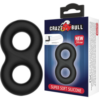 CRAZY BULL - ANEL DE SILICONE DUPLO INFINITO