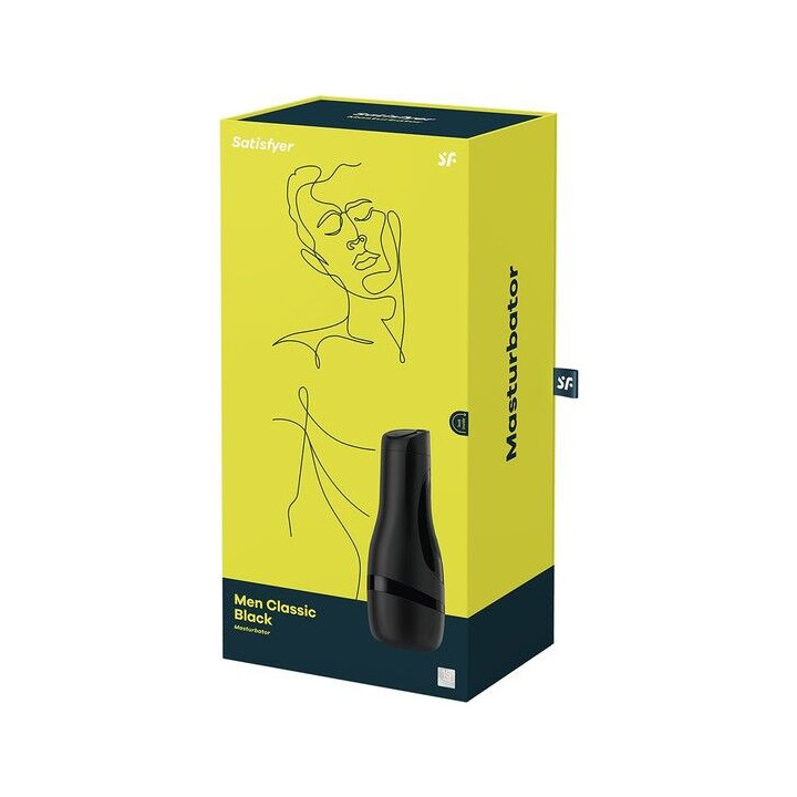 SATISFYER - MASTURBADOR MEN CLASSIC PRETO