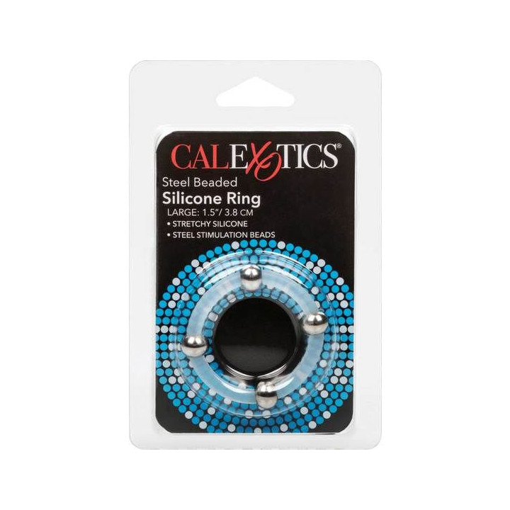 CALEXOTICS - ANEL DE SILICONE COM FRESAS DE AO L