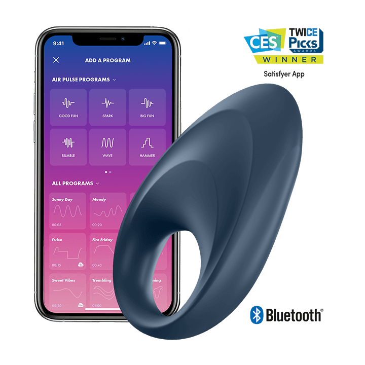 SATISFYER - APLICATIVO VIBRADOR DE UM ANEL MIGHTY