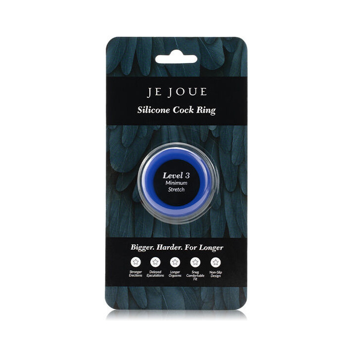 JE JOUE - ANEL DE SILICONE AZUL ESTRANGULAMENTO MÍNIMO