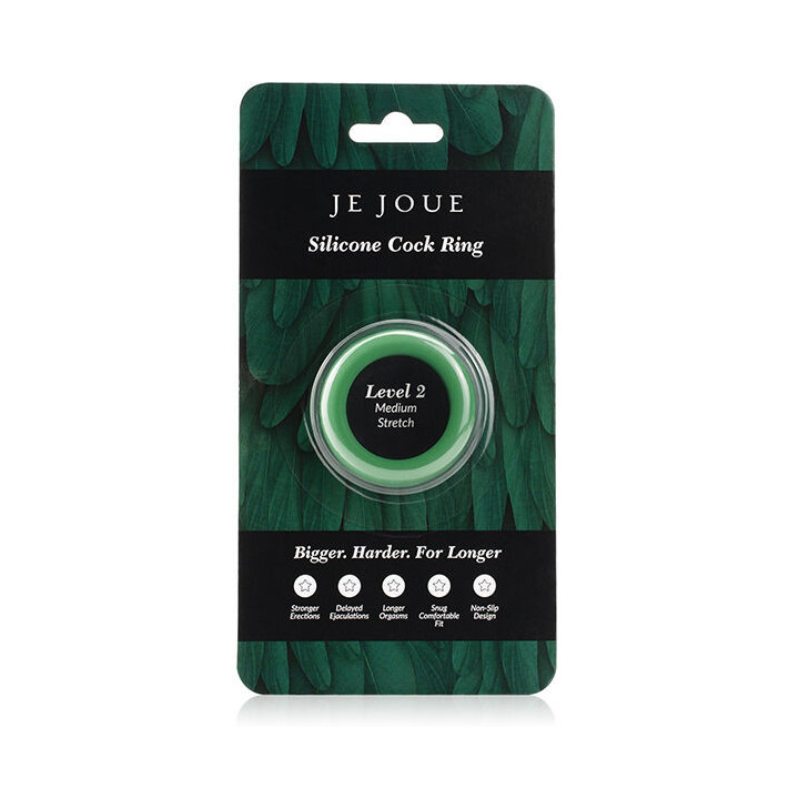 JE JOUE - ANEL DE SILICONE VERDE CHOKE MÉDIO