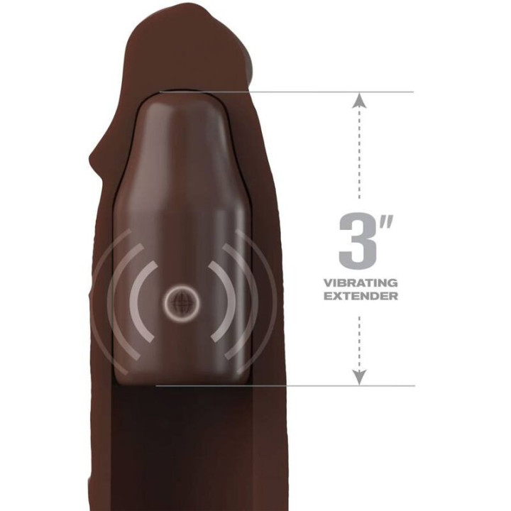 FANTASY X- TENSIONS - MANGA PIPEDREAMS 22.86 CM + 7.62 CM PLUG REMOTE BROWN