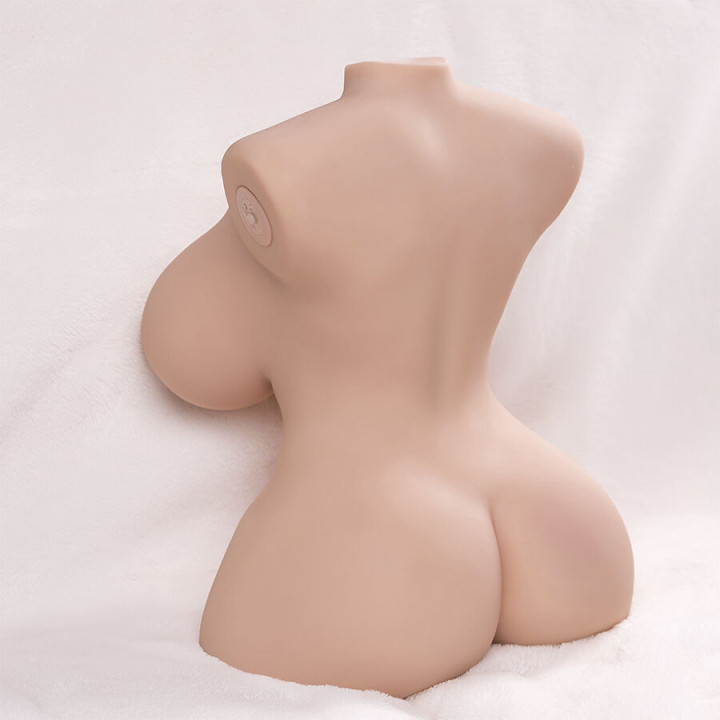 XISE - TORSO REALISTA DE IMPULSO PEQUENO COM VIBRAÇÃO FEMININA 40 CM