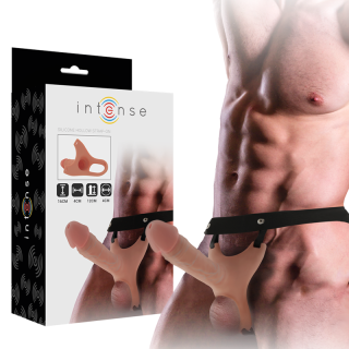 INTENSE - ARNÊS OCO COM DILDO DE SILICONE 16 X 3.5 CM