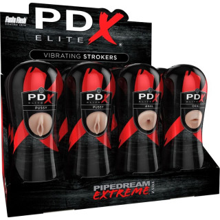 PDX ELITE - CONJUNTO STROKER 12 UNIDADES: 6X VAGINA. 3X ANO. 3X BOCA