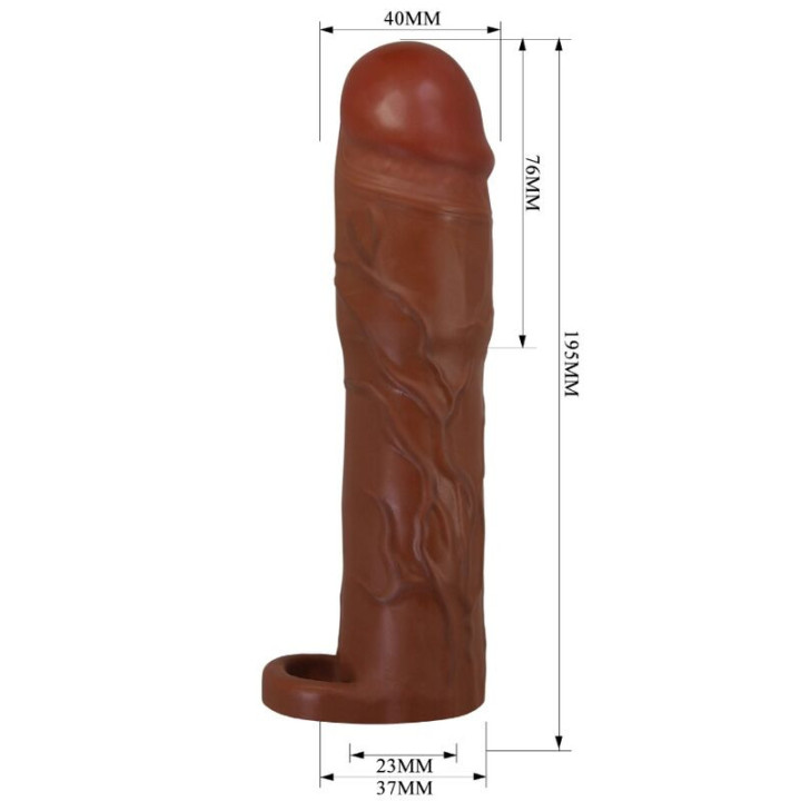 PRETTY LOVE - MANGA PENIS GERD COM EXTENSÃO DE 7.6 CM MULATO