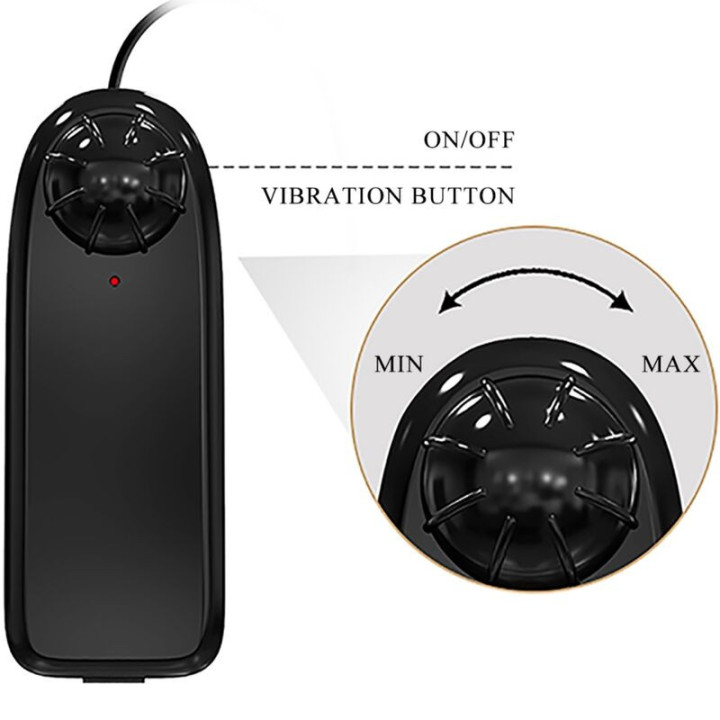 CRAZY BULL - VIBRADOR ASS EMILIA COM CONTROLE REMOTO REALISTA DE VAGINA E ÂNUS