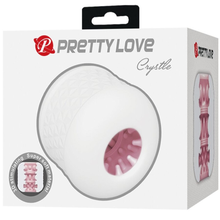 PRETTY LOVE - MASTURBADOR MASCULINO CRYSTLE BRANCO