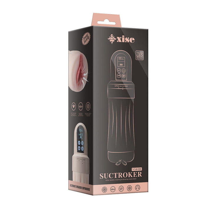 XISE - SUCTROKER V3.0 III MASTURBADOR VAGINA COM VIBRAÇÃO