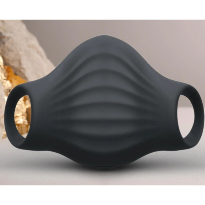 ROCKS-OFF - MASTURBADOR VIBRADOR FLEXÍVEL PALM BLACK
