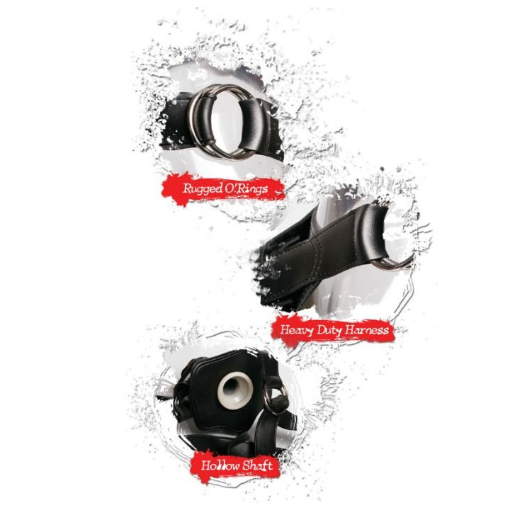 FETISH FANTASY EXTREME - HOLLOW STRAP-ON BLACK