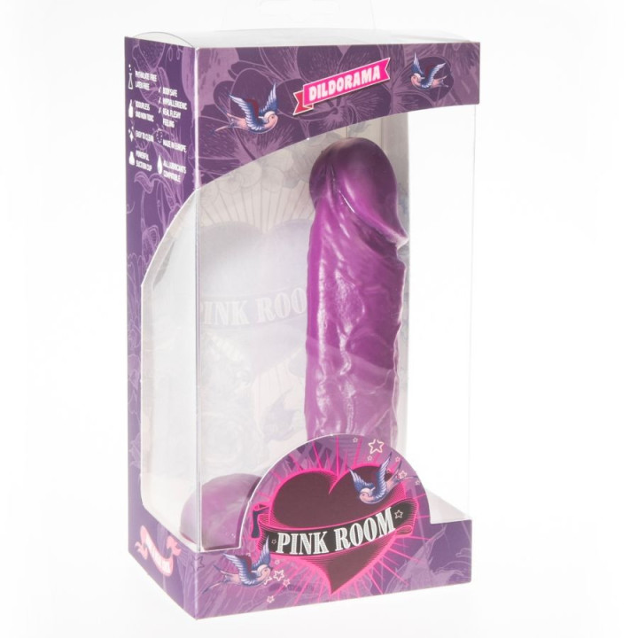 PINK ROOM - DILDO REALISTA AMADEO ROXO 15.5 CM