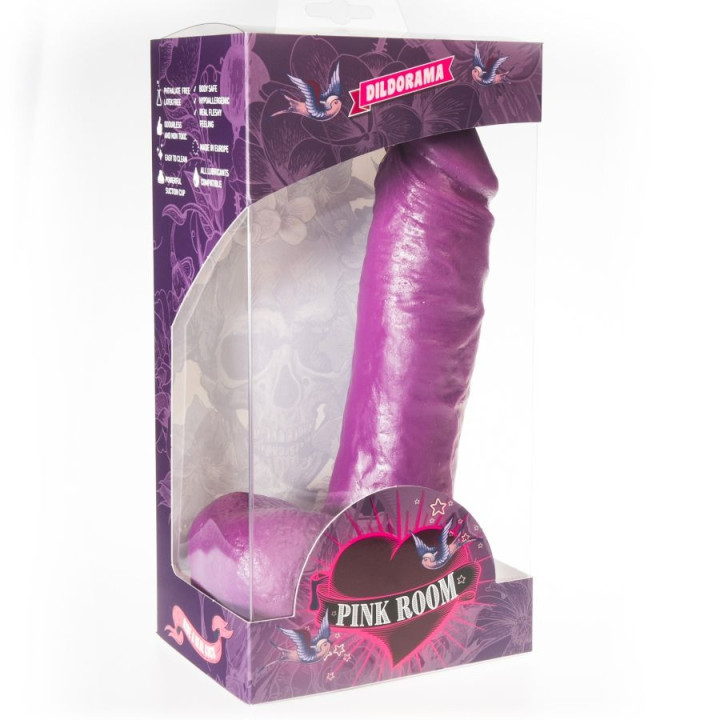 PINK ROOM - ANTON DILDO REALISTA ROXO 21.5 CM