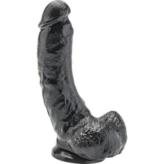 GET REAL - DILDO 20.5 CM COM BOLAS PRETAS