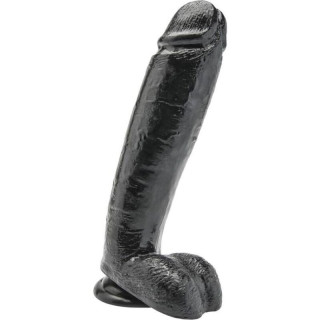 GET REAL - DILDO 25.5 CM COM BOLAS PRETO