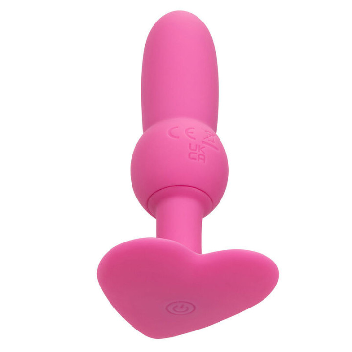 CALEXOTICS - FIRST TIME PLUG ANAL SONDA DE CONTAS 10 VIBRAÇÕES ROSA