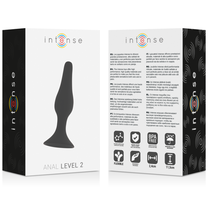 INTENSE - ANAL NÍVEL 2 11.5CM PRETO