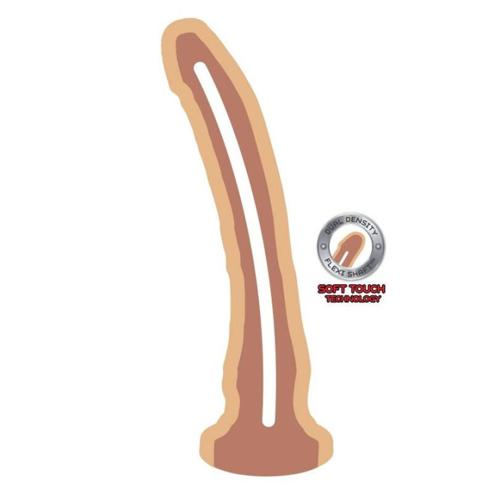 GET REAL - DONG DUAL DENSIDADE PELE 20.5 CM