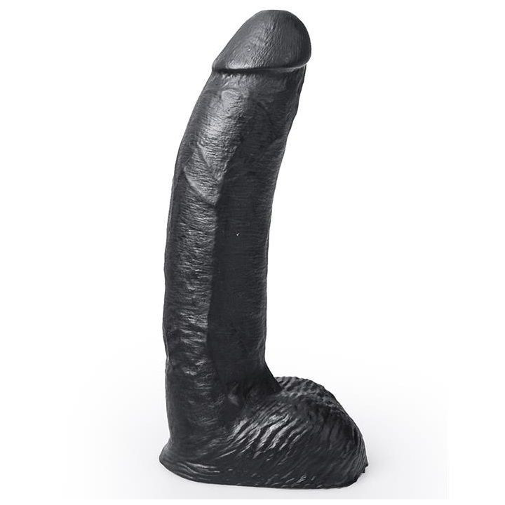 HUNG SYSTEM - DILDO REALÍSTICO PRETO COR GEORGE 22 CM