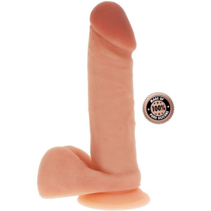 GET REAL - DILDO DE SILICONE 20.5 CM W BOLAS PELE