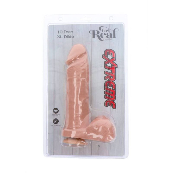 GET REAL - EXTREME XL DILDO 25.5 CM PELE