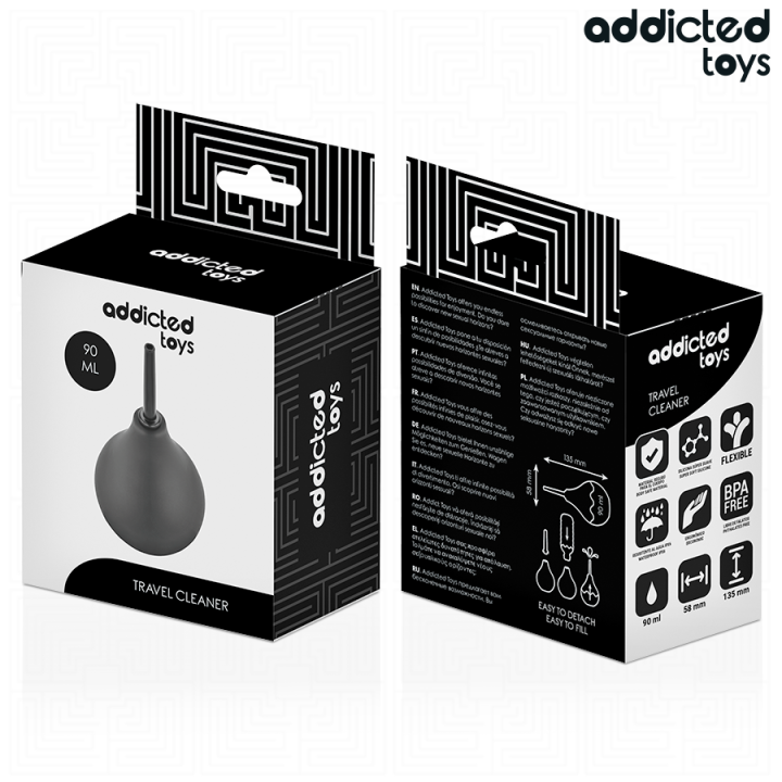 ADDICTED TOYS - LIMPADOR ANAL DE VIAGEM TAMANHO S 90 ML