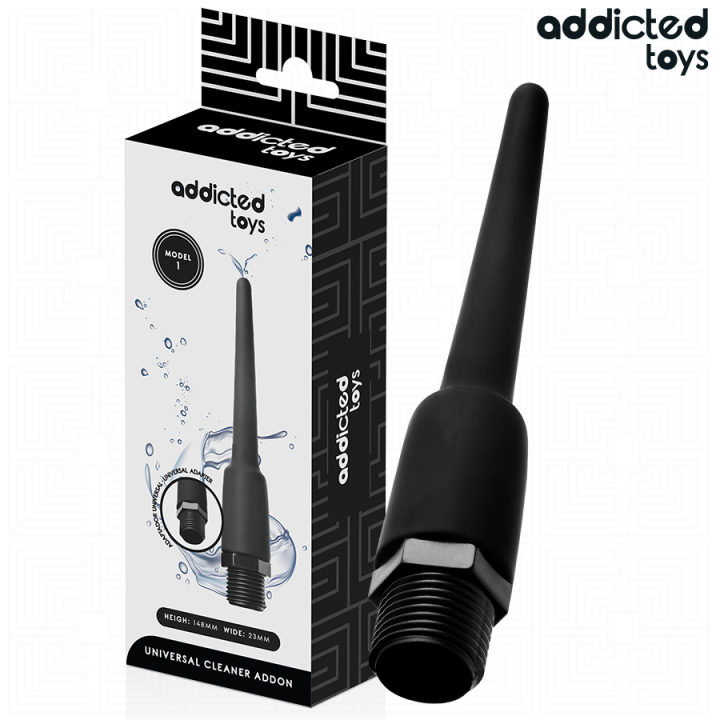 ADDICTED TOYS - LIMPADOR ANAL COM ADAPTADOR UNIVERSAL MODELO 1