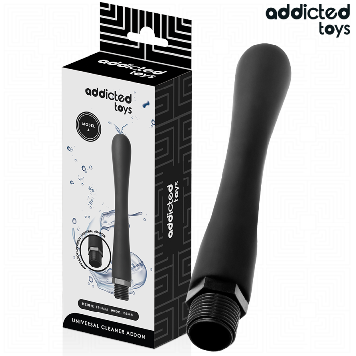 ADDICTED TOYS - LIMPADOR ANAL COM ADAPTADOR UNIVERSAL MODELO 4