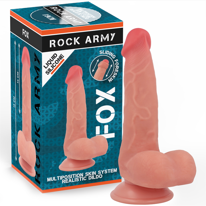 ROCKARMY - SILICONE LÍQUIDO FOX 19 CM -O- 3.2 CM