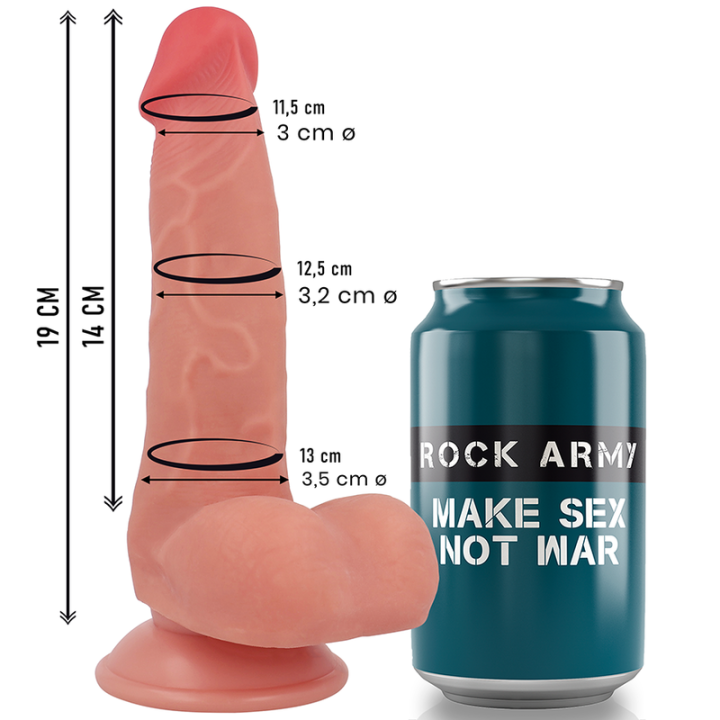 ROCKARMY - SILICONE LÍQUIDO FOX 19 CM -O- 3.2 CM