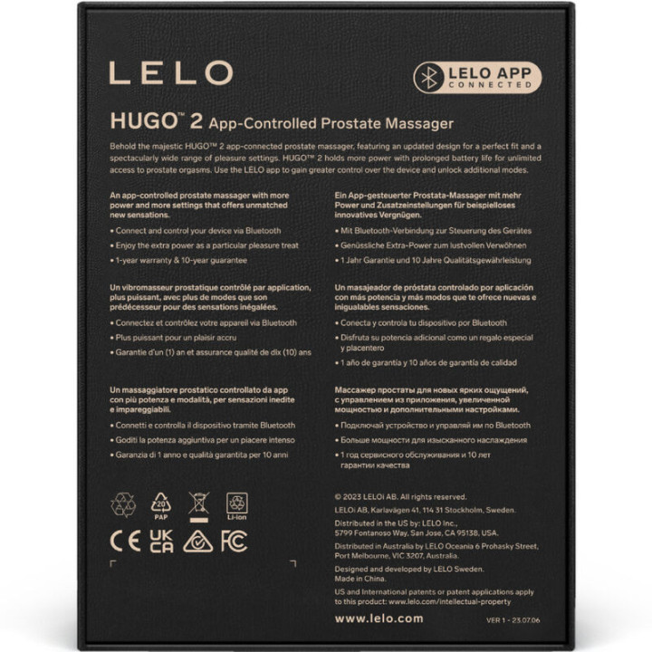 LELO - MASSAGADOR DE PRÓSTATA VERDE HUGO 2