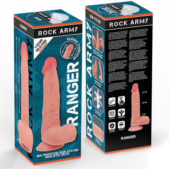 ROCKARMY - SILICONE LÍQUIDO RANGER 22 CM -O- 3.6 CM