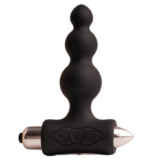 ROCKS-OFF - PETITE SENSATIONS BUBBLES PLUG ANAL VIBRADOR PRETO