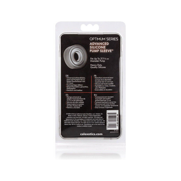 CALEXOTICS - MANGA DE BOMBA DE SILICONE ADV PRETA
