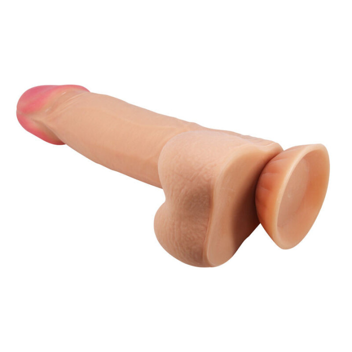 PRETTY LOVE - SÉRIE SLIDING SKIN DILDO REALÍSTICO COM VENTOSA DESLIZANTE PELE 21.8 CM