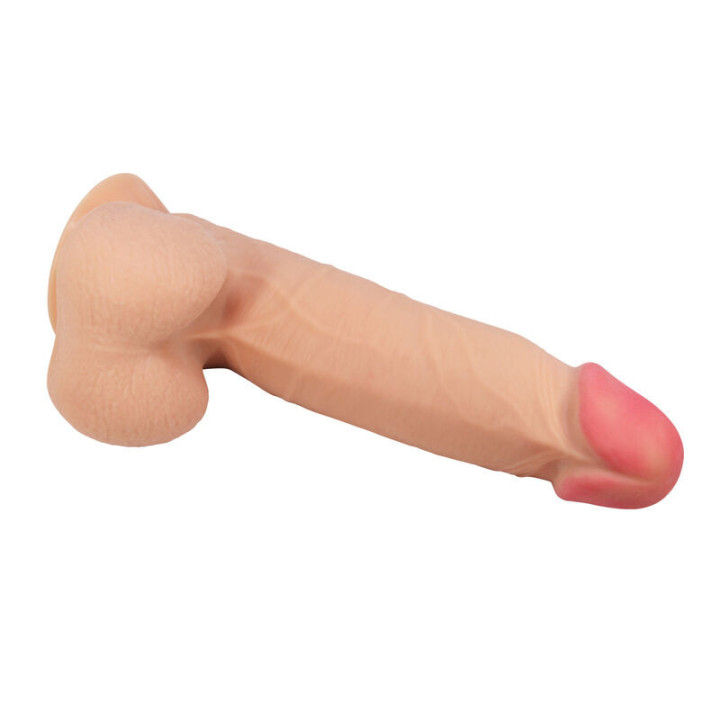 PRETTY LOVE - SÉRIE SLIDING SKIN DILDO REALÍSTICO COM VENTOSA DESLIZANTE PELE 21.8 CM