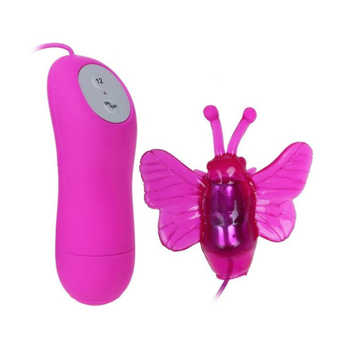 BAILE - VIBRADOR ESTIMULADOR DE BORBOLETA SECRETO PRETTY LOVE 12V