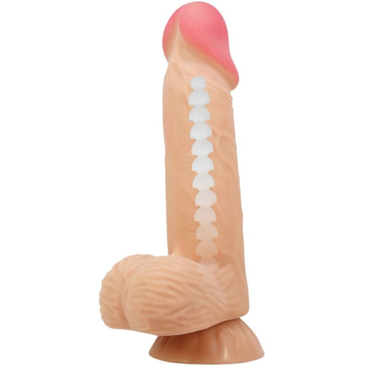 PRETTY LOVE - SÉRIE SLIDING SKIN DILDO REALÍSTICO COM VENTOSA DESLIZANTE PELE 20.6 CM