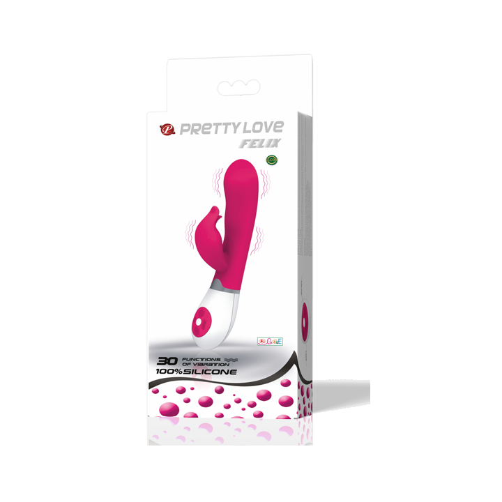 PRETTY LOVE - VIBRADOR COM ESTIMULADOR FELIX