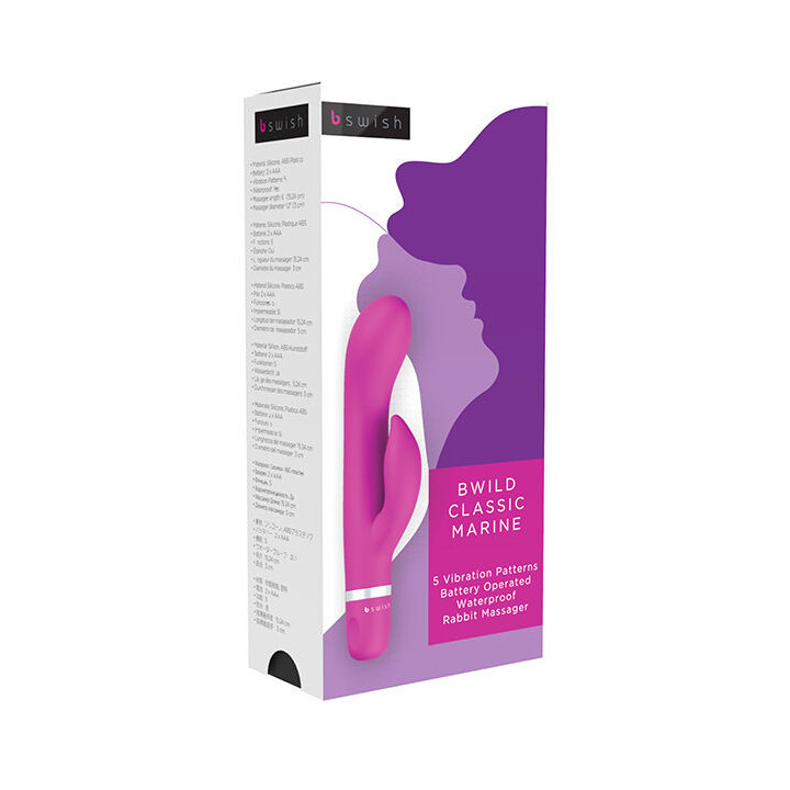 B SWISH - BWILD CLASSIC MARINE COELHO VIBRADOR CERISE