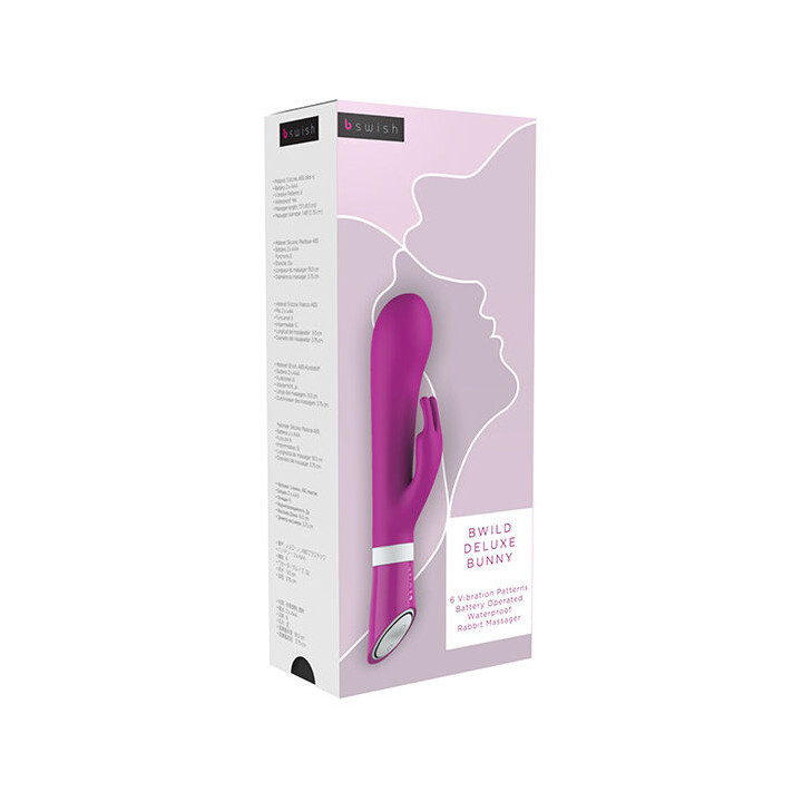 B SWISH - BWILD DELUXE BUNNY COELHO VIBRADOR FRAMBOESA