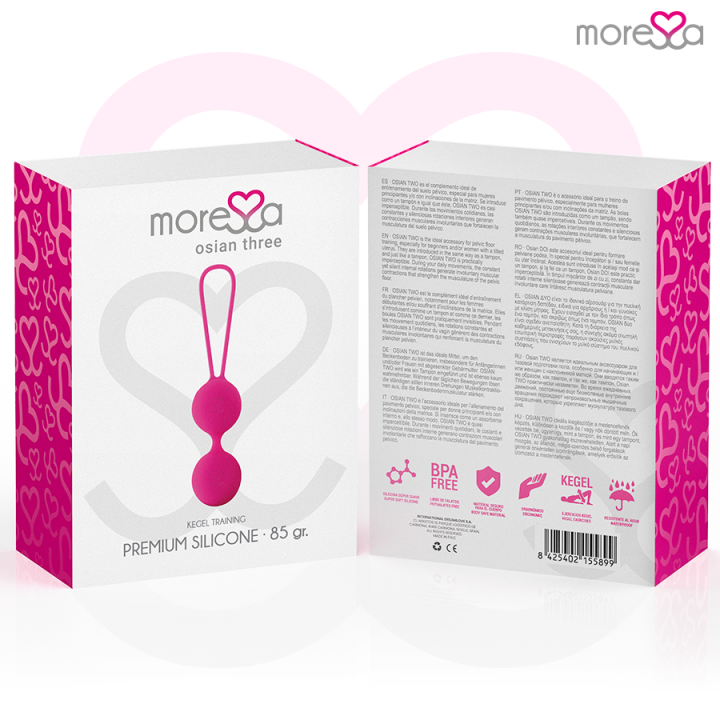 MORESSA - OSIAN TRÊS SILICONE PREMIUM ROSA