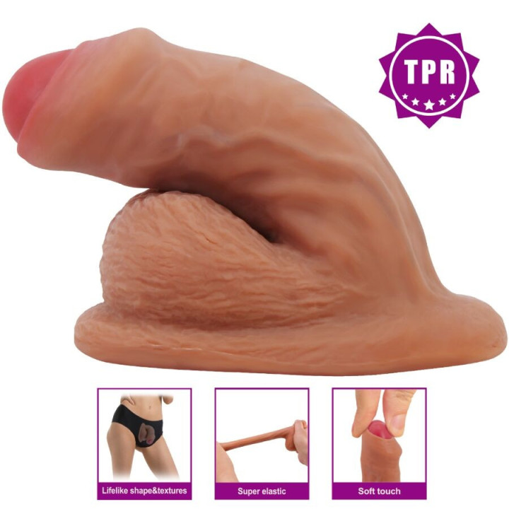 PRETTY LOVE - WARNELL DILDO ULTRA REALISTA E ELÁSTICO 9.5 CM MULATO